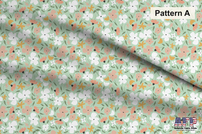 Flowers and Stripes Fabric Bundle Set - Shop now at American Fabric Prints