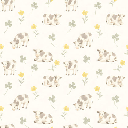 Cows and Clovers Fabric - Shop now at American Fabric Prints