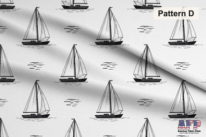 Blue Sailboat Fabric Bundle Set - Shop now at American Fabric Prints