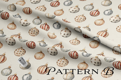 BOHO Christmas Quilting Fabric Set, Christmas Quilt Fabric, USA Made, Premium Cotton Christmas Quilting Fabric, American Fabric Prints