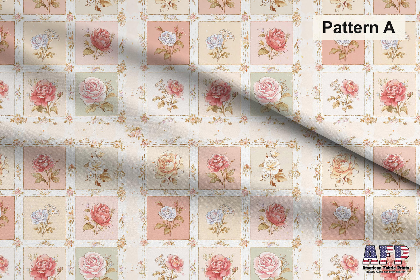 Shabby Chic Roses 2 Fabric Bundle Set - Shop now at American Fabric Prints