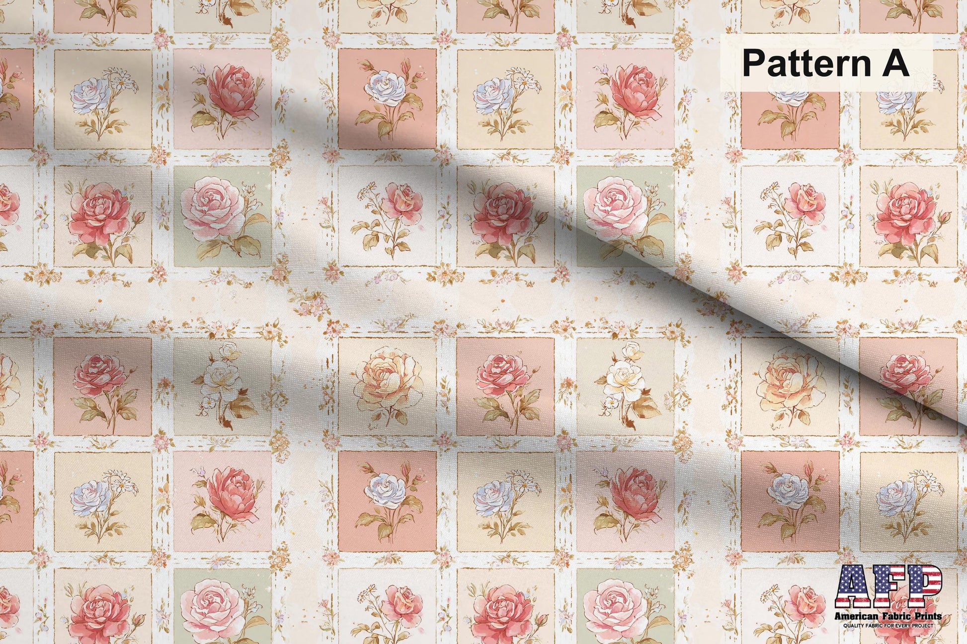 Shabby Chic Roses 2 Fabric Bundle Set - Shop now at American Fabric Prints