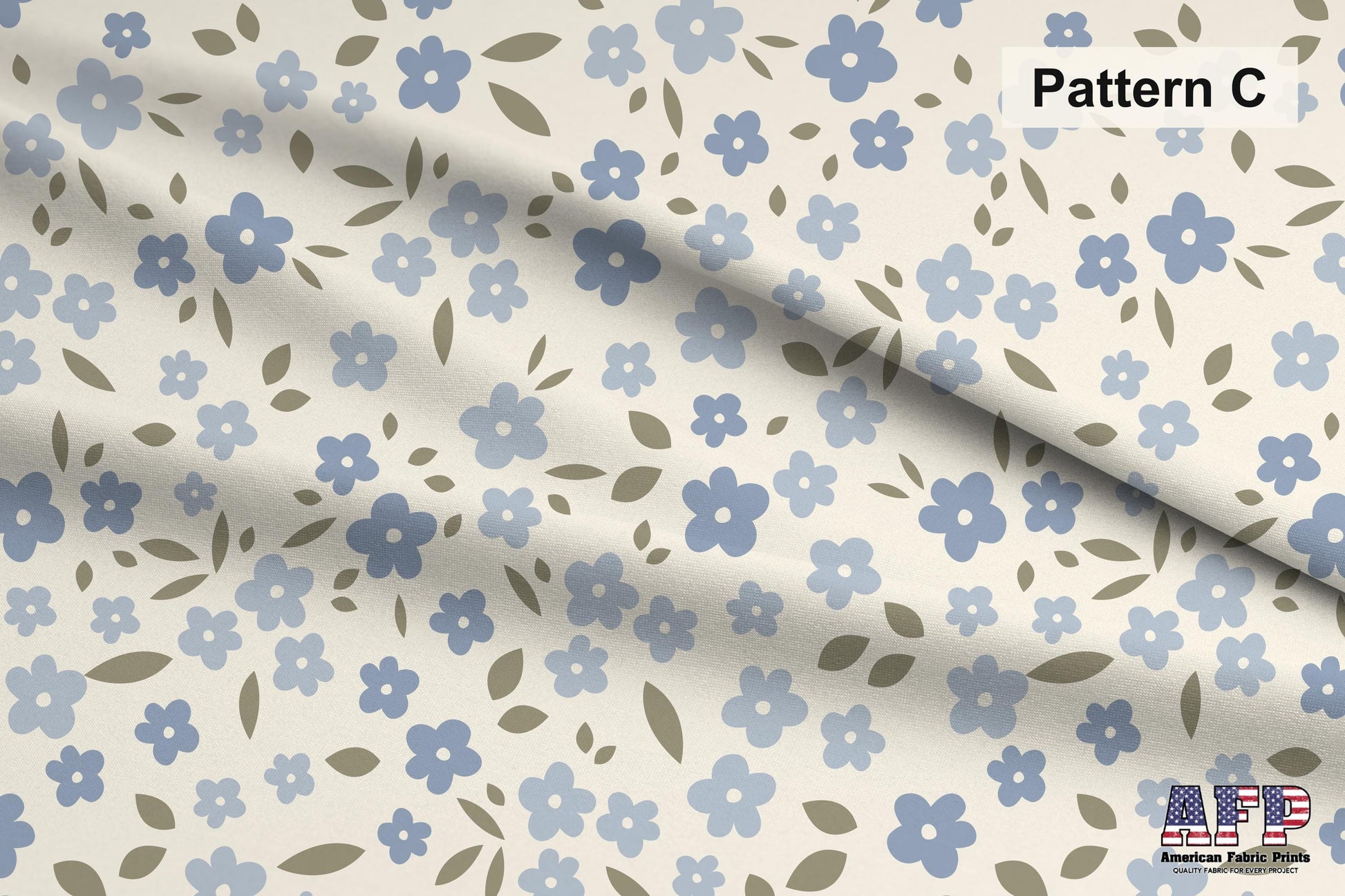 Country Florals in Blue Fabric Bundle Set - Shop now at American Fabric Prints