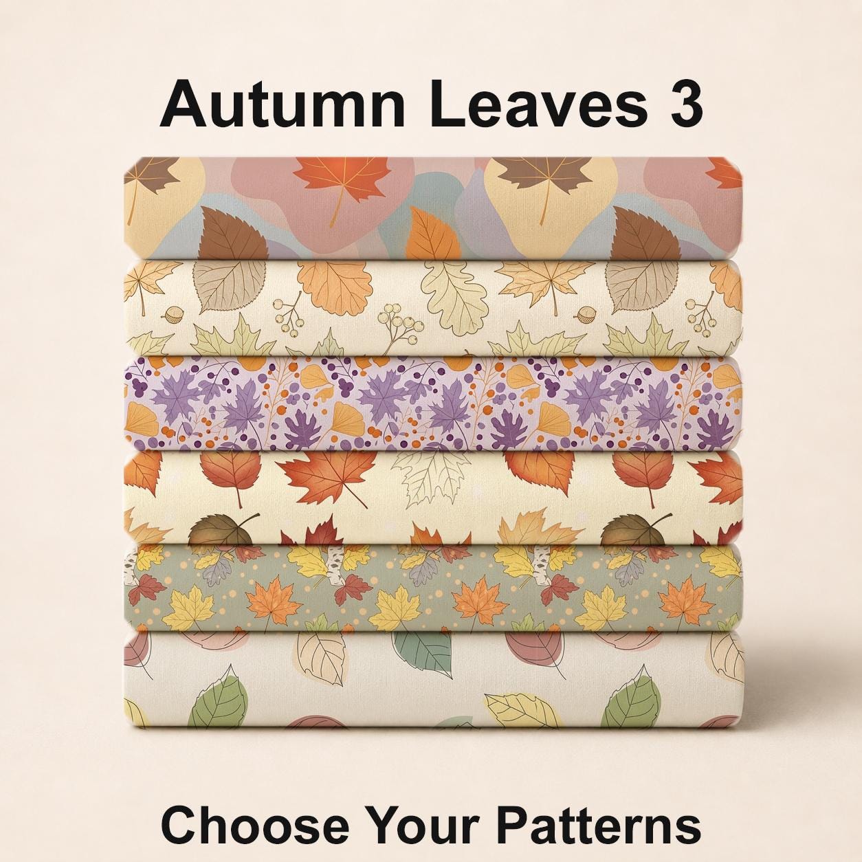 Autumn Leaves 3 Fabric Bundle Set - Shop now at American Fabric Prints