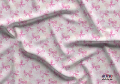 Preppy Watercolor Coquette Fabric - Shop now at American Fabric Prints