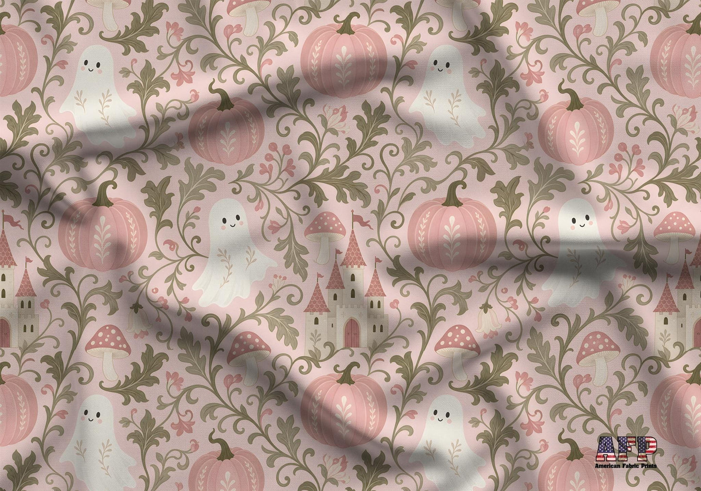 Pink Halloween Fabric - Shop now at American Fabric Prints
