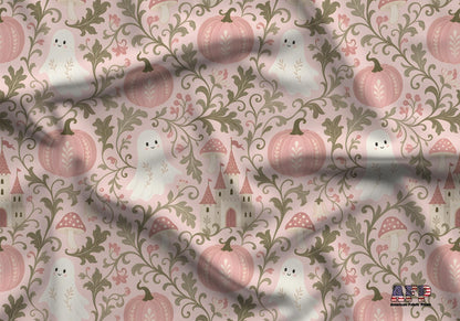 Pink Halloween Fabric - Shop now at American Fabric Prints