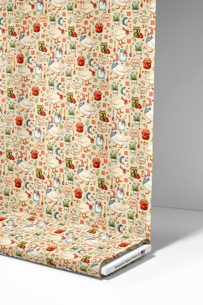 Vintage Country Goose Kitchen Fabric - Shop now at American Fabric Prints
