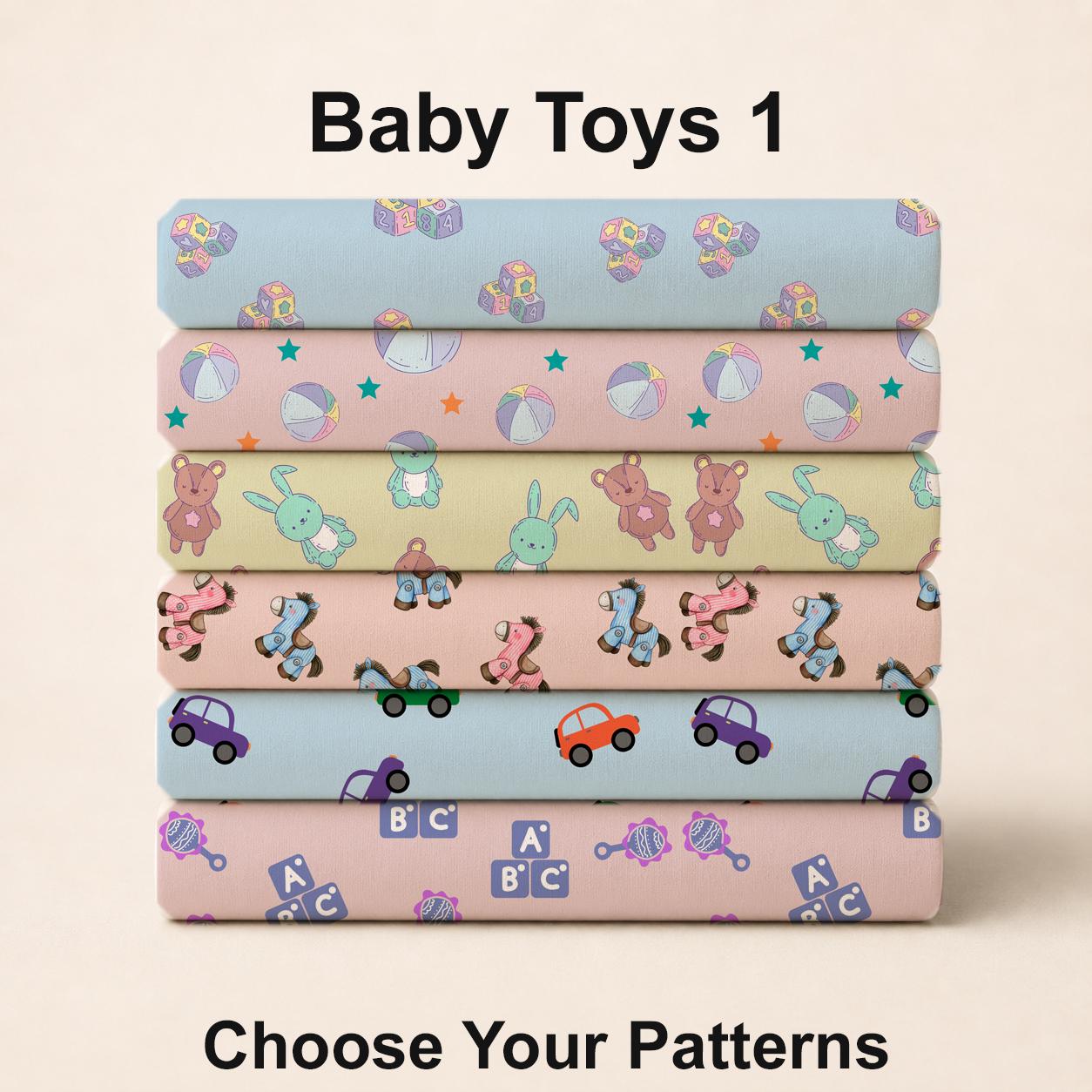 Baby Toys 1 Fabric Collection. Shop now at American Fabric Prints.