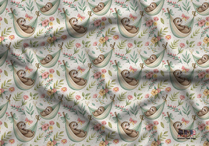 Sloth Dreams Fabric - Shop now at American Fabric Prints