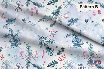 Watercolor Christmas Fabric Bundle Set - Shop now at American Fabric Prints