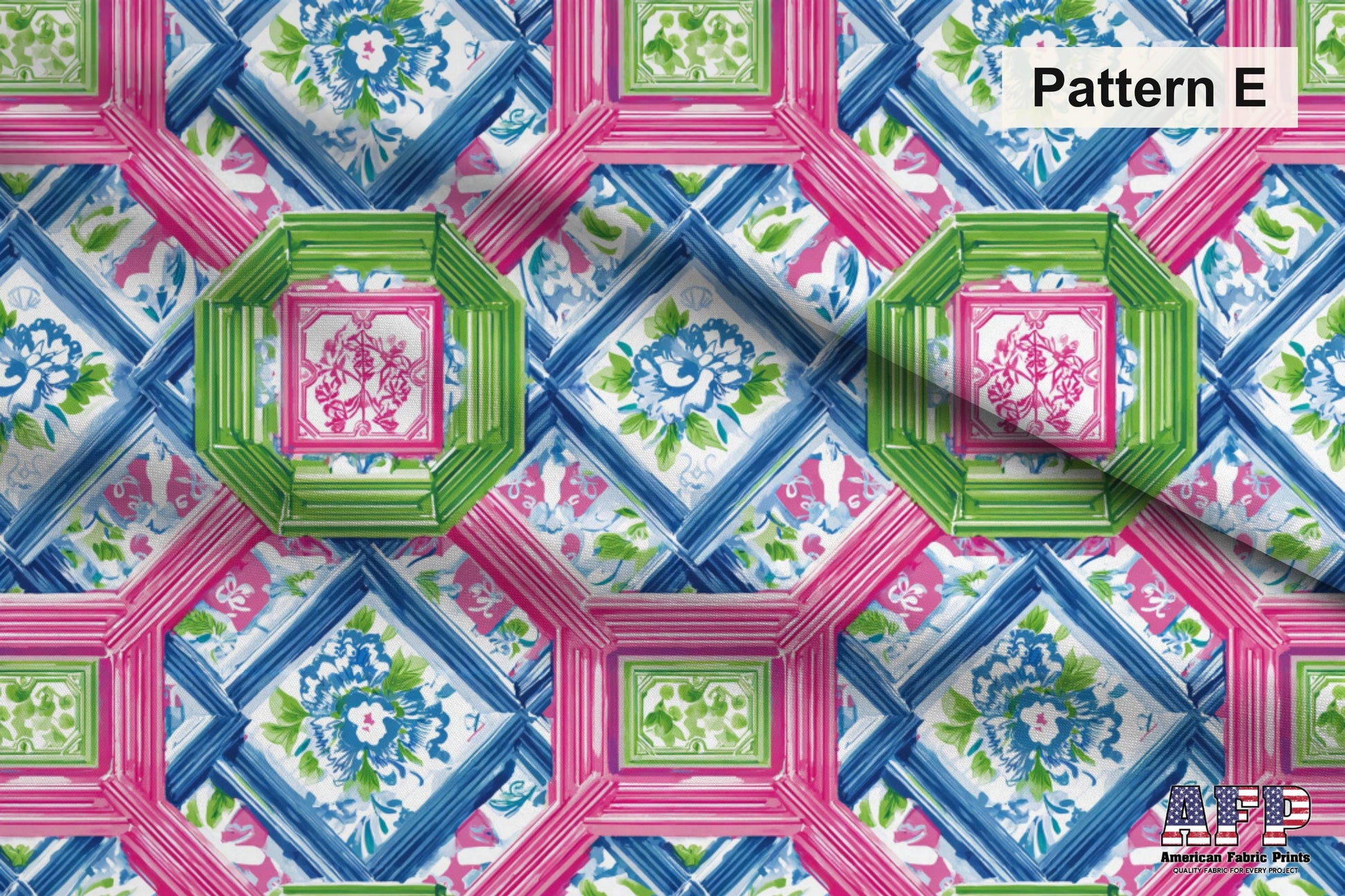 Pink Chinoiserie Mahjong 2 Fabric Bundle Set - Shop now at American Fabric Prints