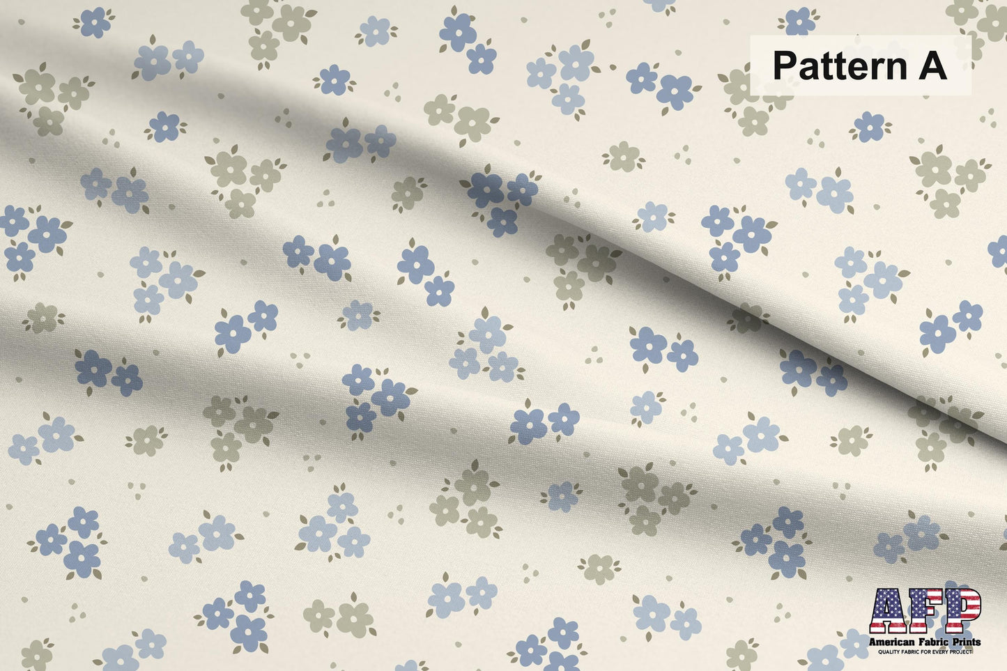 Country Florals in Blue Fabric Bundle Set - Shop now at American Fabric Prints
