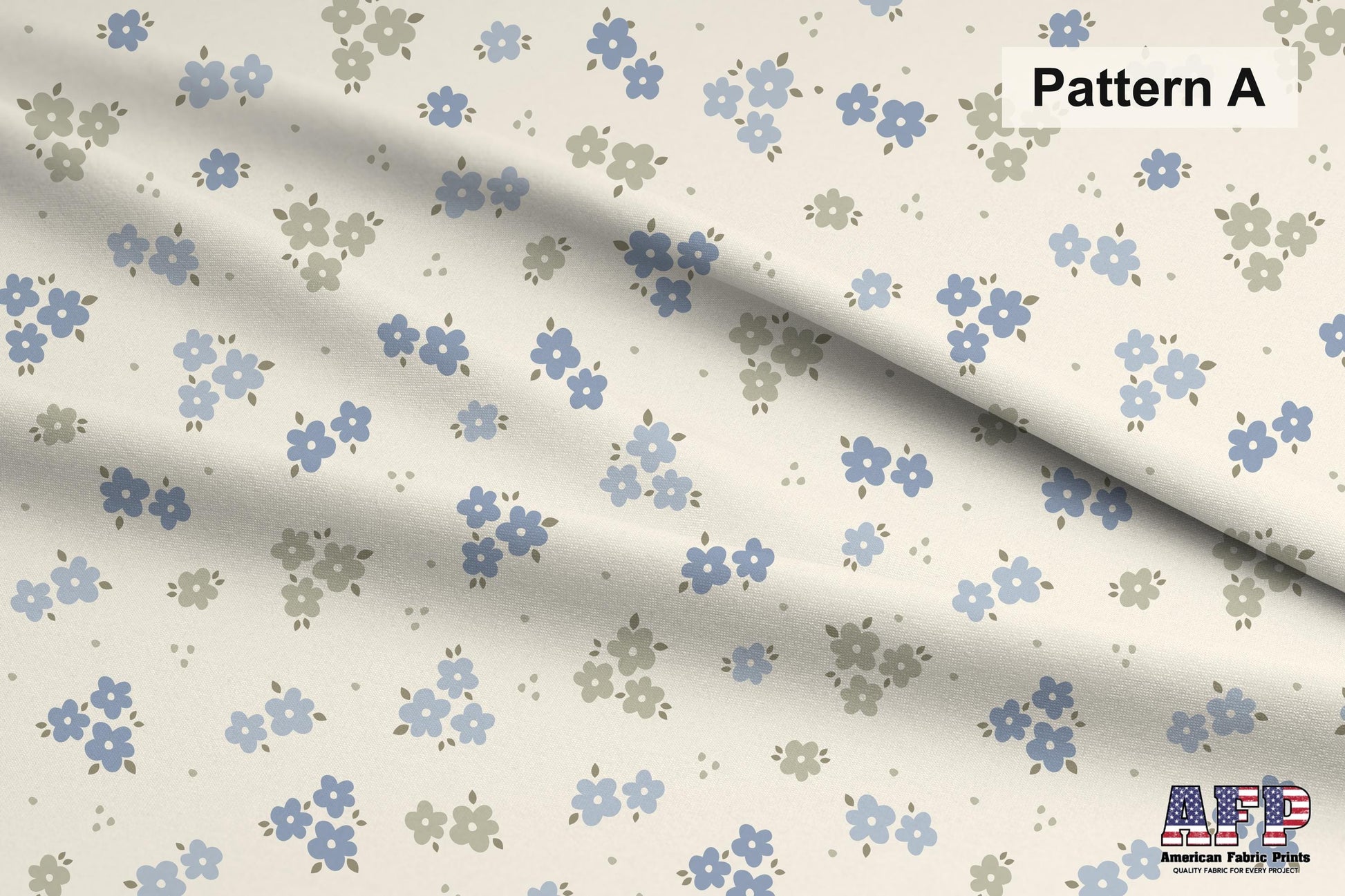 Country Florals in Blue Fabric Bundle Set - Shop now at American Fabric Prints