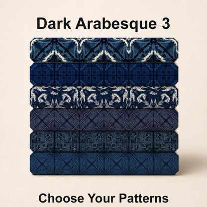 Dark Arabesque 3 Fabric Bundle Set - Shop now at American Fabric Prints