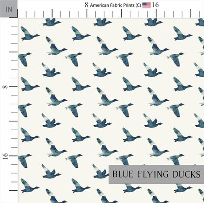 Hunting Quilt Patterns | Mallard Quilt | Deer Plaid | Ducks in Flight | Nursery Fabric | Made in USA | American Fabric Prints | Watercolor