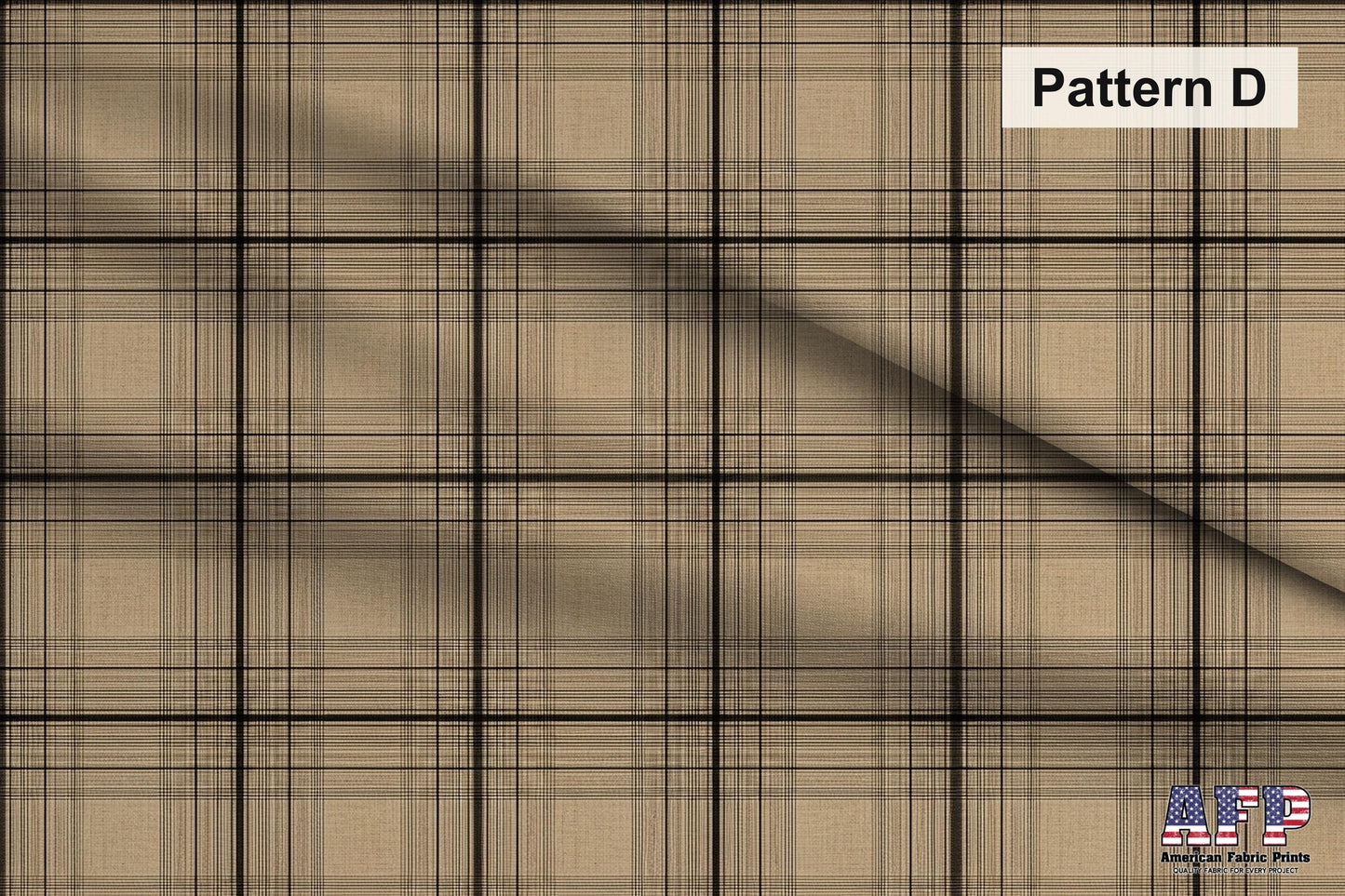 Beige Plaid 3 Fabric Bundle Set - Shop now at American Fabric Prints