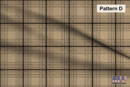 Beige Plaid 3 Fabric Bundle Set - Shop now at American Fabric Prints