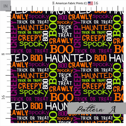 Halloween Quilt Fabric | Premium Cotton Quilt Fabric | Halloween Fabric | Color Coordinated | Made in the USA | American Fabric Prints