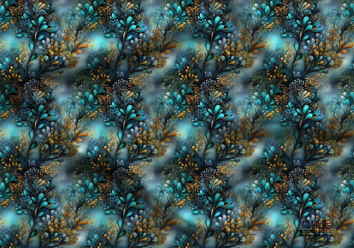 Mystical Coral Fabric - Shop now at American Fabric Prints