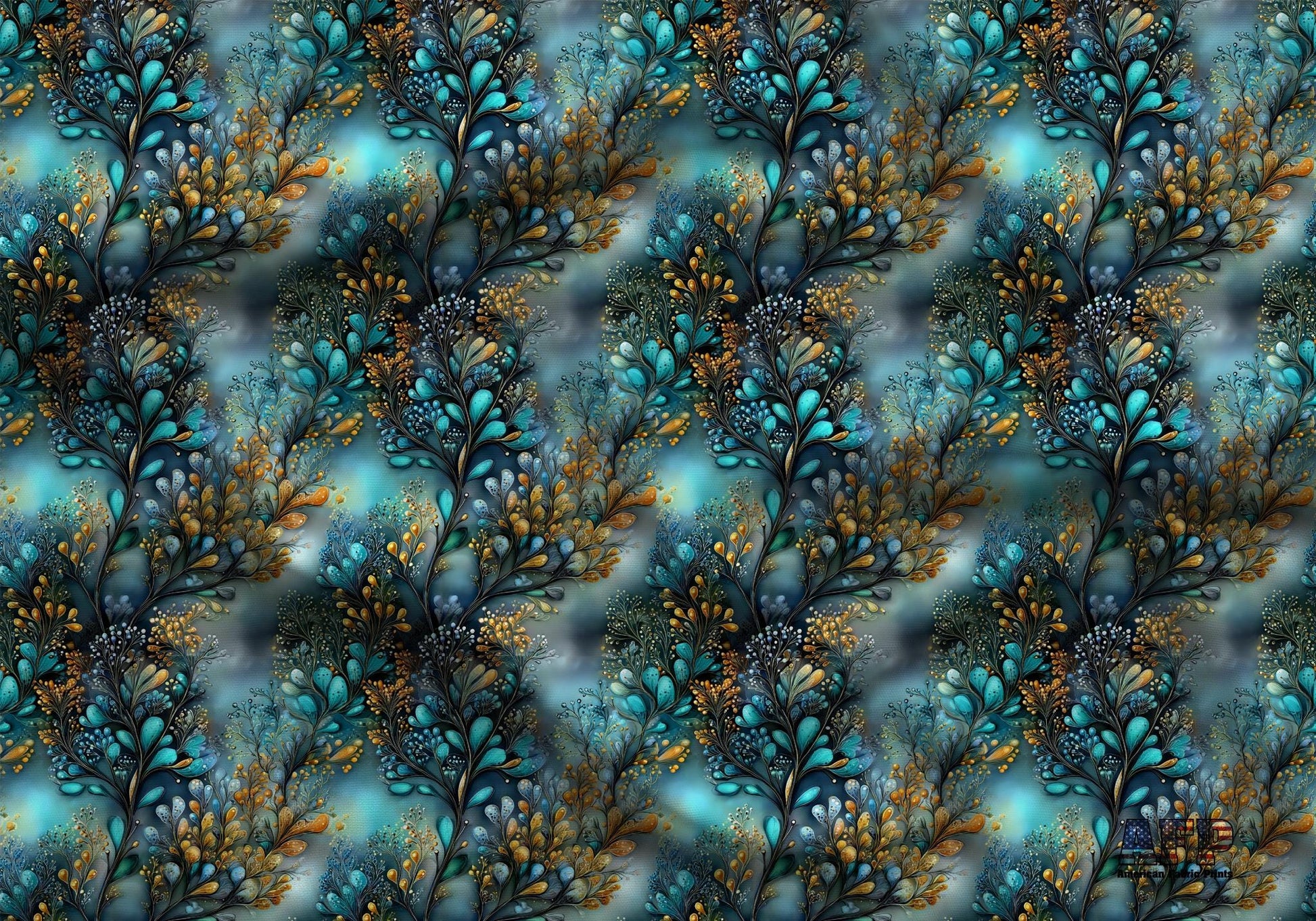 Mystical Coral Fabric - Shop now at American Fabric Prints