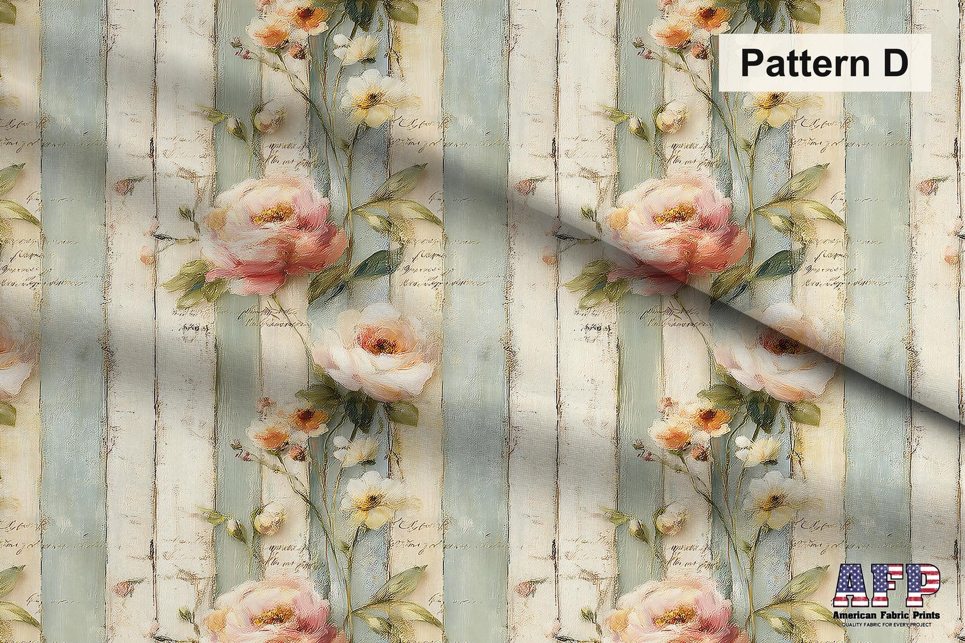 Spring Floral and Stripes Fabric Bundle Set - Shop now at American Fabric Prints
