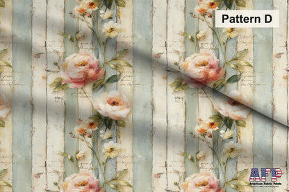 Spring Floral and Stripes Fabric Bundle Set - Shop now at American Fabric Prints