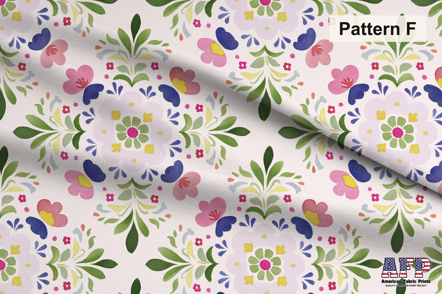 Folk Floral Fabric Bundle Set - Shop now at American Fabric Prints