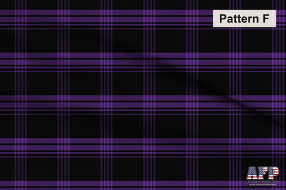 Halloween Plaid 4 Fabric Collection. Choose Your Patterns for your Spooky Plaid creation.  Pattern F Shown. Shop now at American Fabric Prints.