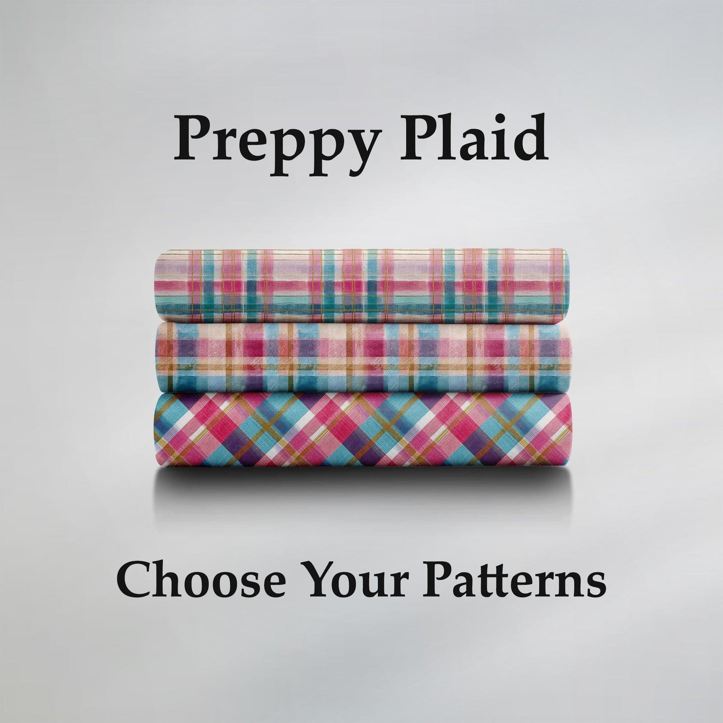 Preppy Plaid Fabric Bundle Set - Shop now at American Fabric Prints