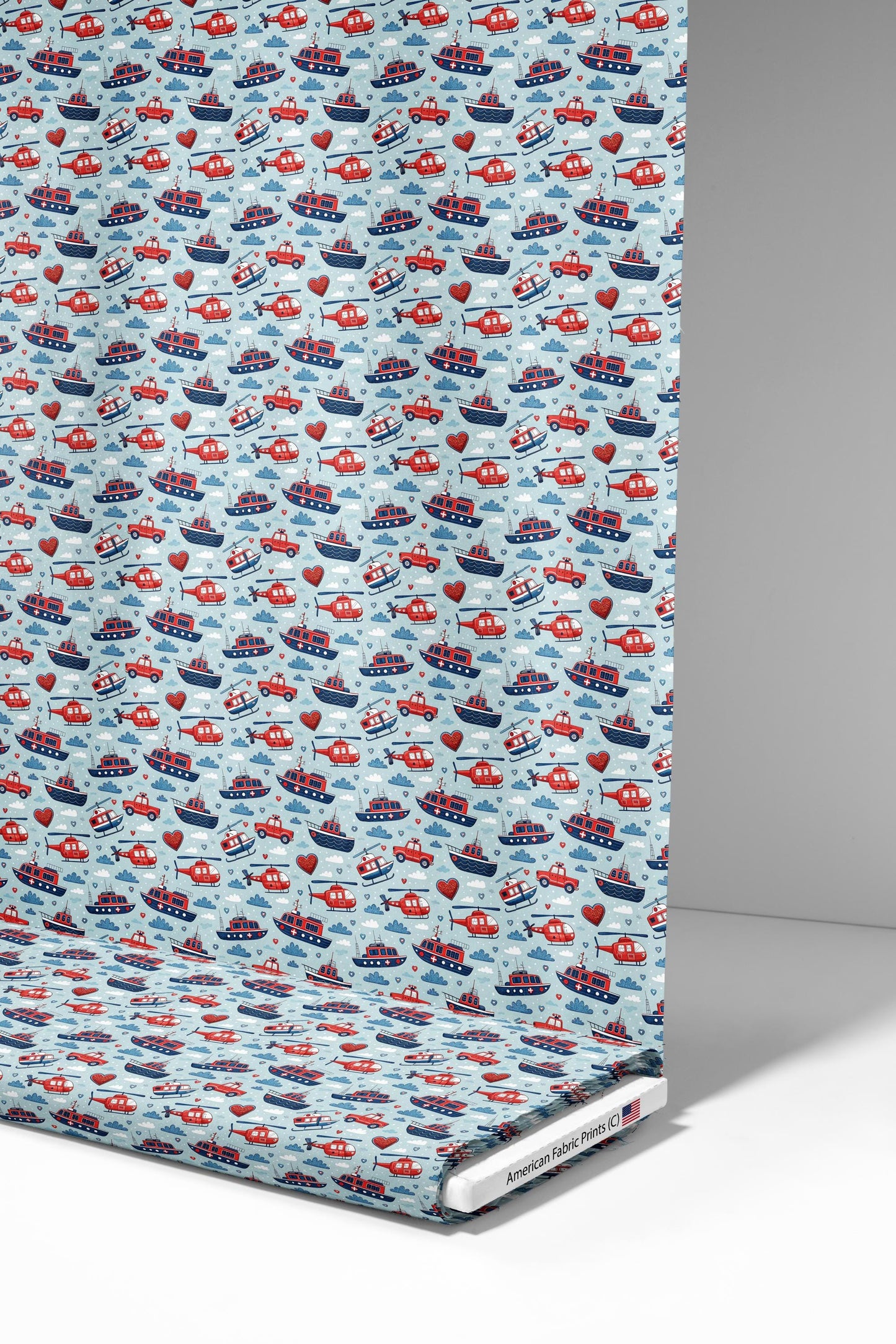 Rescue Crew Fabric - Shop now at American Fabric Prints