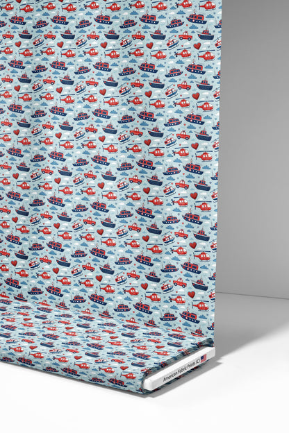 Rescue Crew Fabric - Shop now at American Fabric Prints
