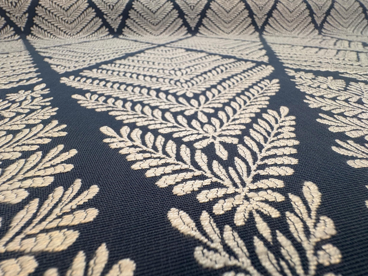 Floral Jacquard Fabric in Diamond Shape, Embroidered Jacquard Luxury Fabric, Premium Upholstery Fabric, Fabric for Upholstery