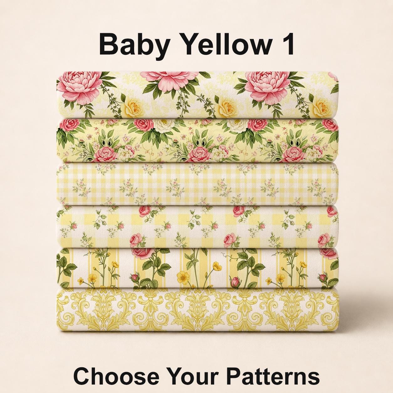 Baby Yellow 1 Fabric Bundle Set - Shop now at American Fabric Prints