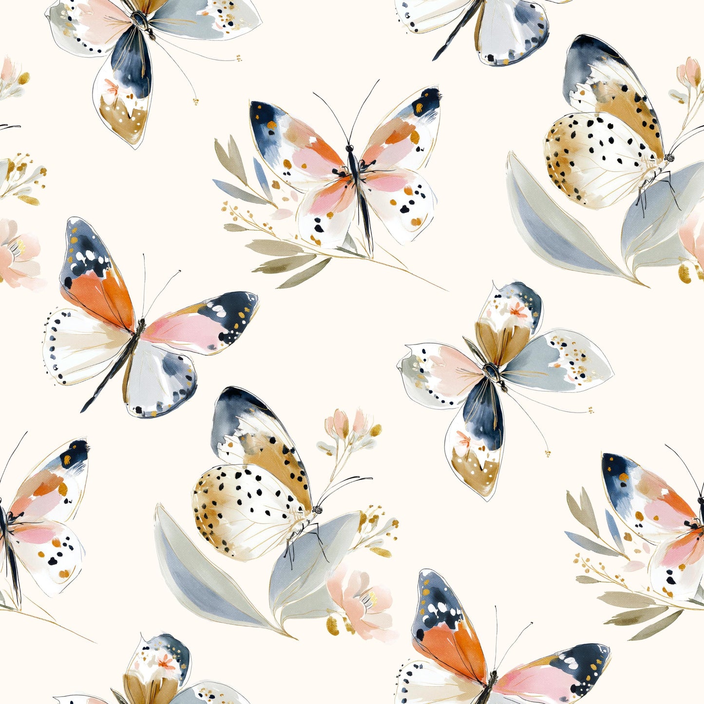 Butterfly Fields Fabric - Shop now at American Fabric Prints