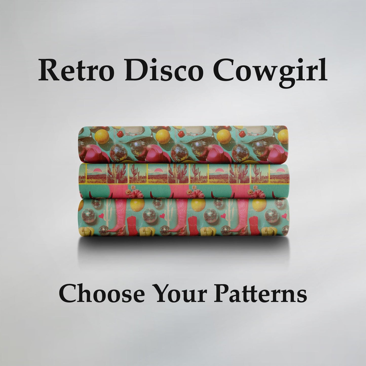 Retro Disco Cowgirl Fabric Bundle Set - Shop now at American Fabric Prints