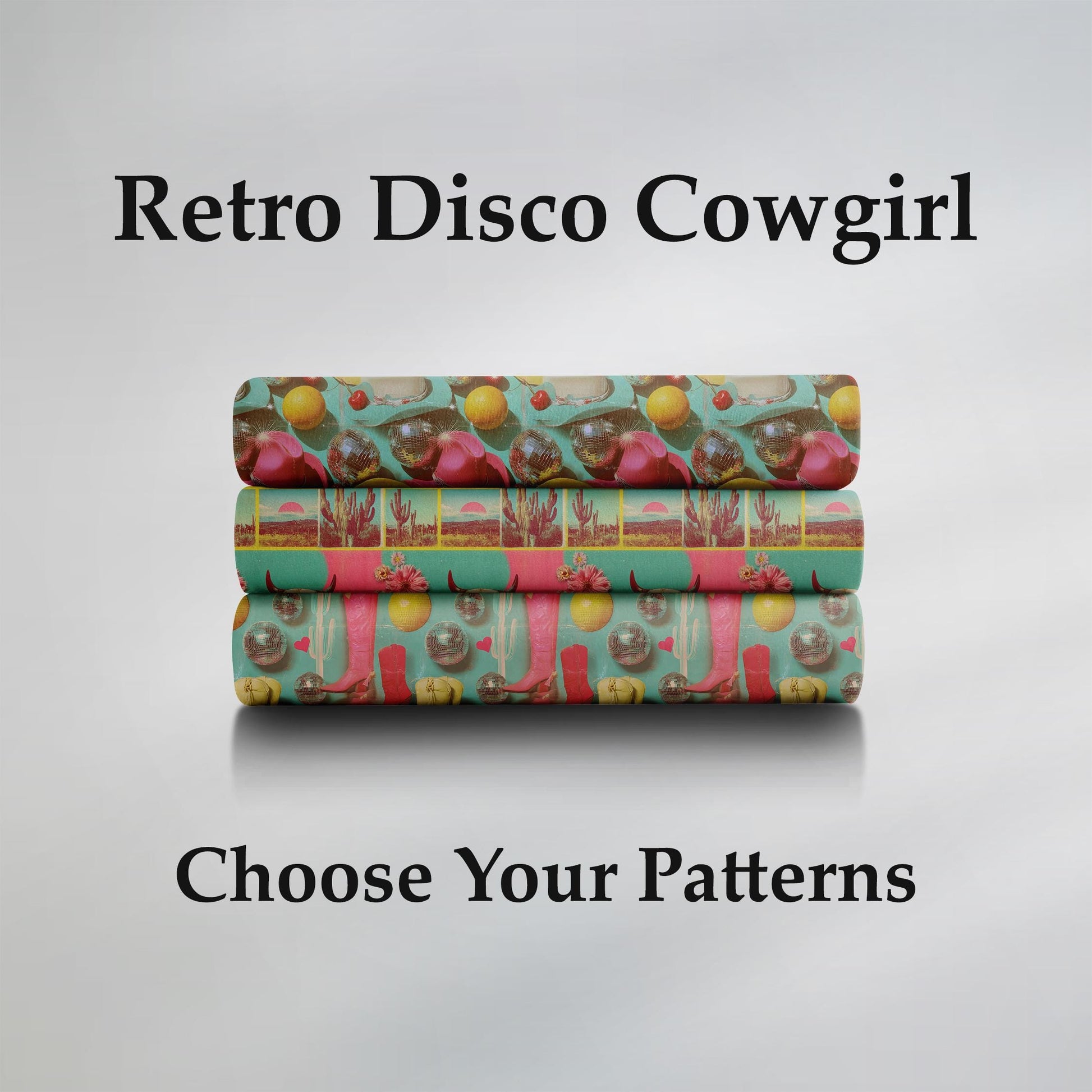 Retro Disco Cowgirl Fabric Bundle Set - Shop now at American Fabric Prints