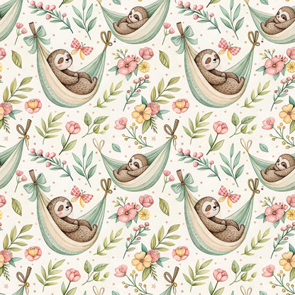 Sloth Dreams Fabric - Shop now at American Fabric Prints