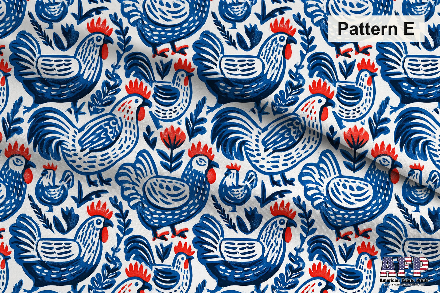 Blue Farmhouse Block Print Fabric Bundle Set - Shop now at American Fabric Prints