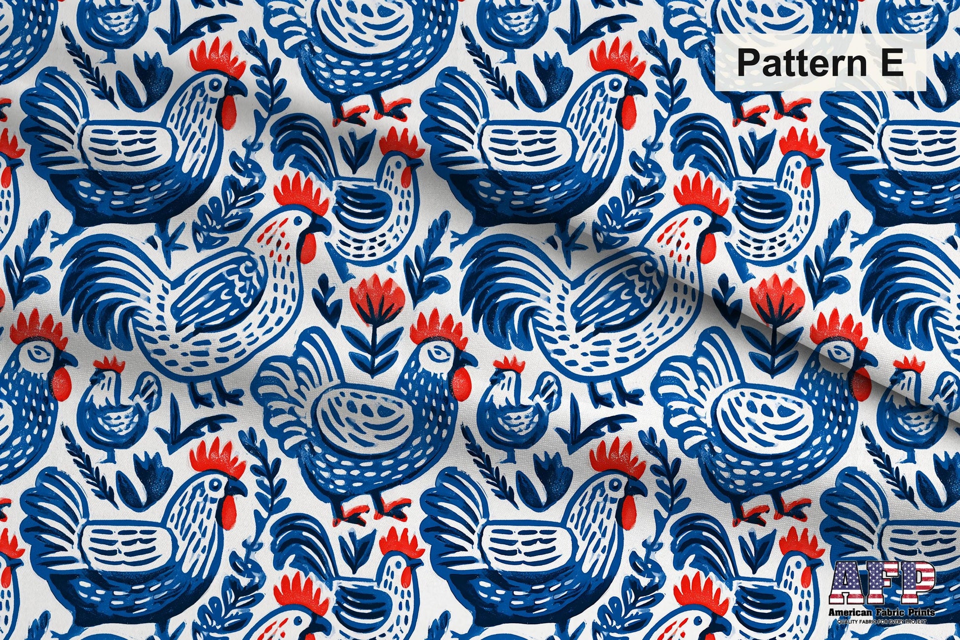 Blue Farmhouse Block Print Fabric Bundle Set - Shop now at American Fabric Prints