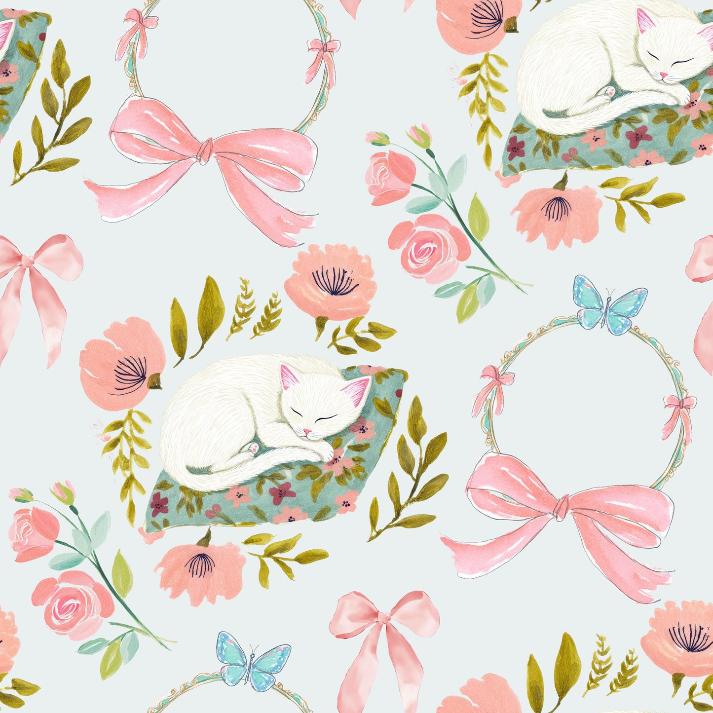 Cat Nap Fabric - Shop now at American Fabric Prints