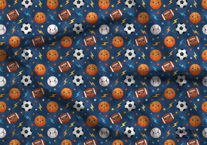 Smiling Sports Fabric - Shop now at American Fabric Prints