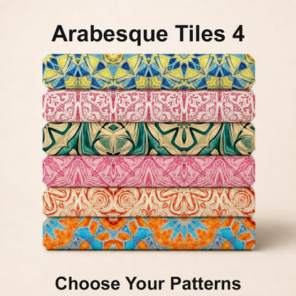Arabesque Tiles 4 Fabric Bundle Set - Shop now at American Fabric Prints