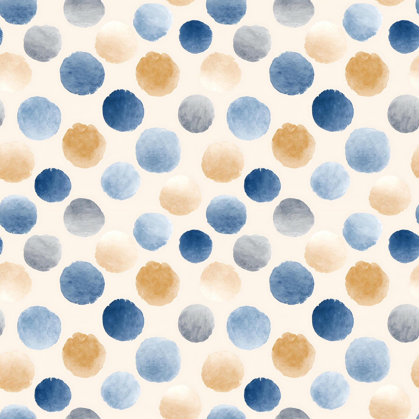 Blue Watercolor Dots Fabric - Shop now at American Fabric Prints