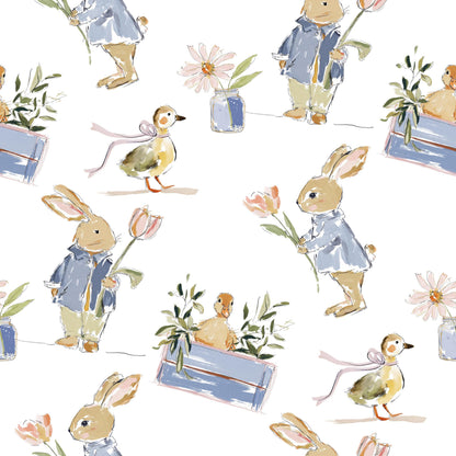 Charming Rabbit Fabric - Shop now at American Fabric Prints