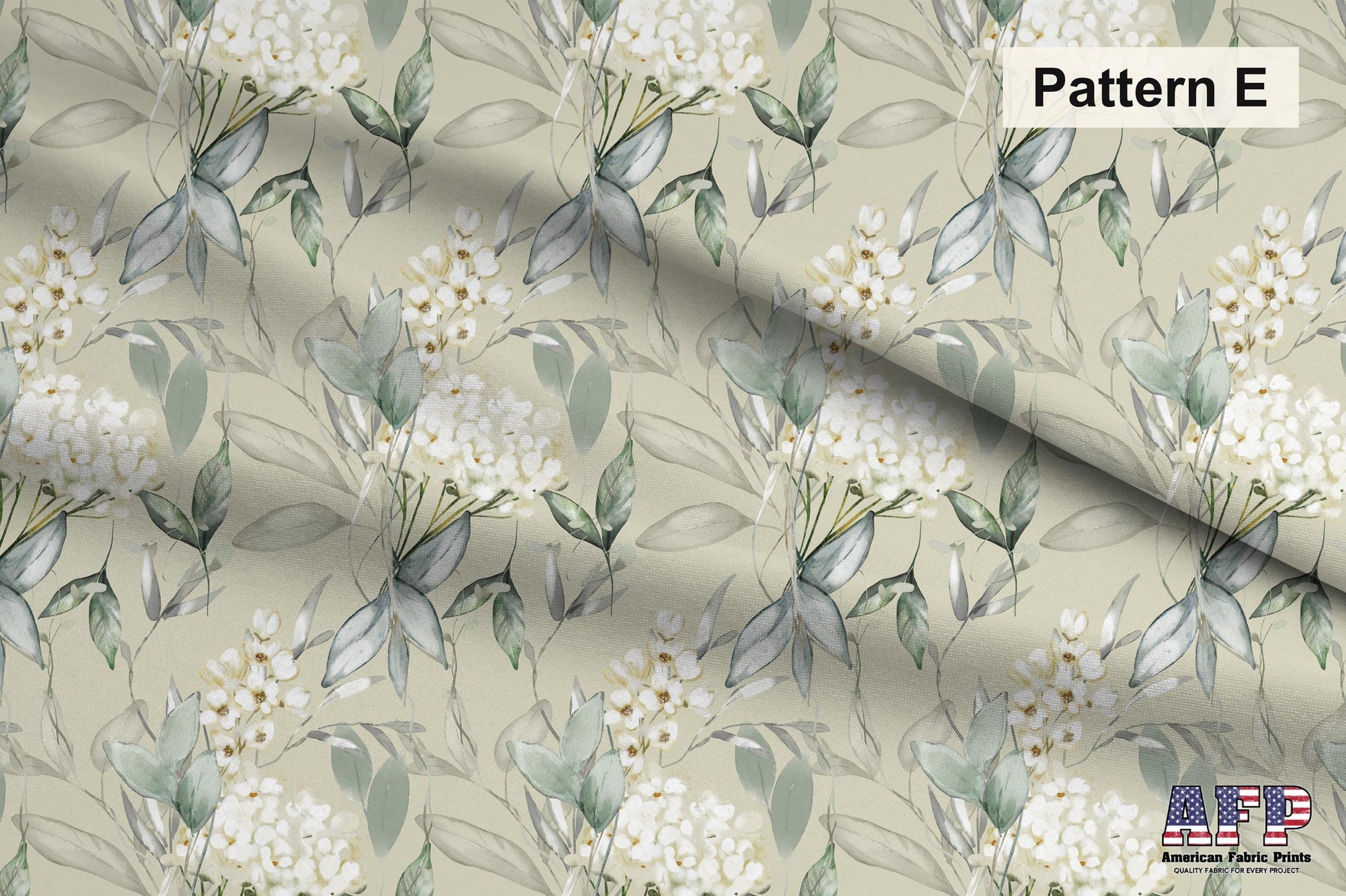 White Floral 2 Fabric Bundle Set - Shop now at American Fabric Prints