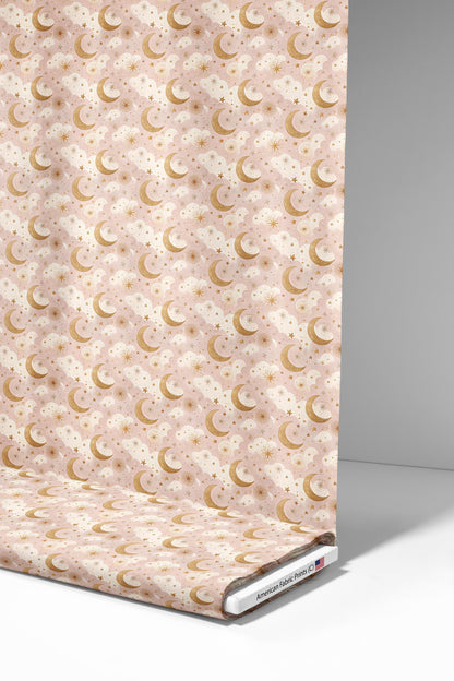 Blush Night Sky Fabric - Shop now at American Fabric Prints