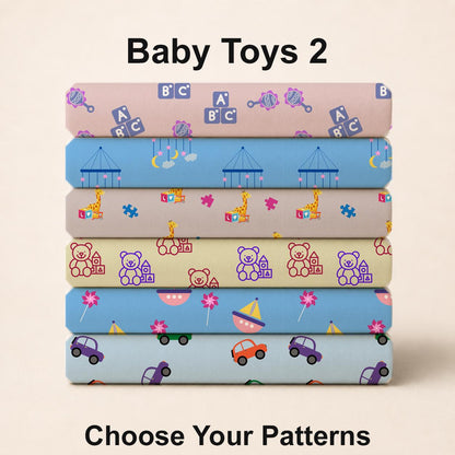Baby Toys 2 Fabric Collection. Shop now at American Fabric Prints.