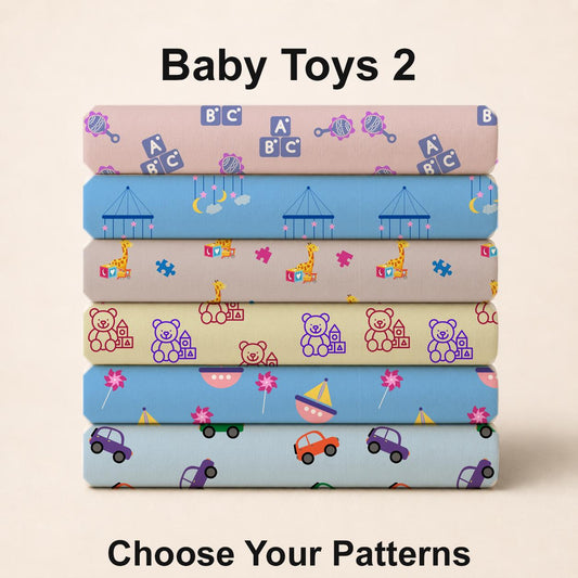 Baby Toys 2 Fabric Collection. Shop now at American Fabric Prints.