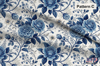 Blue Porcelain Garden 2 Fabric Bundle Set - Shop now at American Fabric Prints